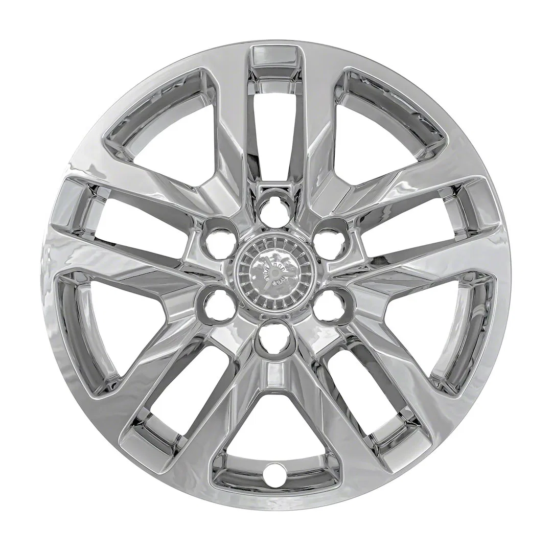 IWCIMP432X – COAST2COAST Wheel Skin, 18 Inch 5 Split Spokes Snap-On/Center Retention Plated Chrome ABS Plastic Set Of...